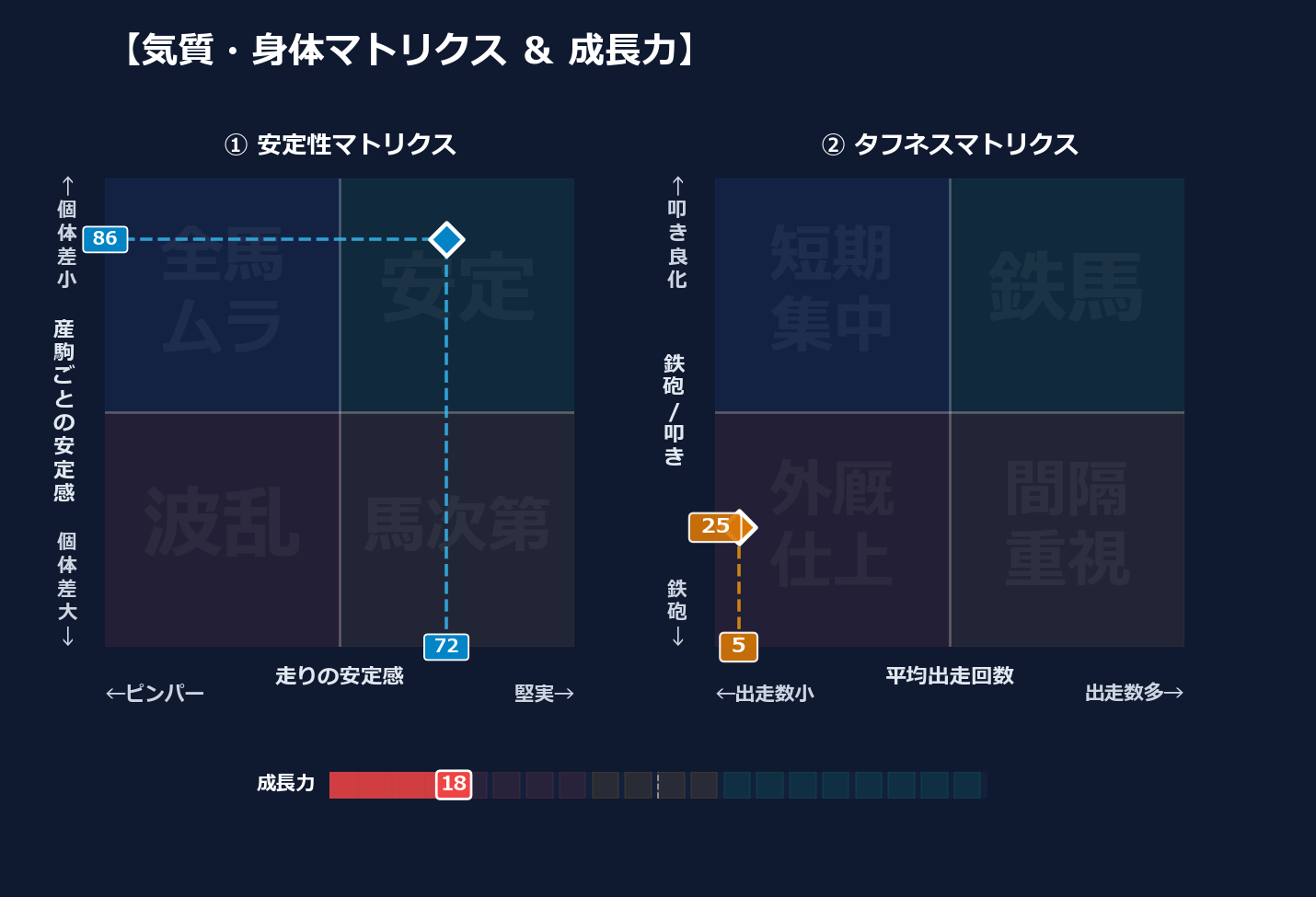 産駒の安定感と出走間隔